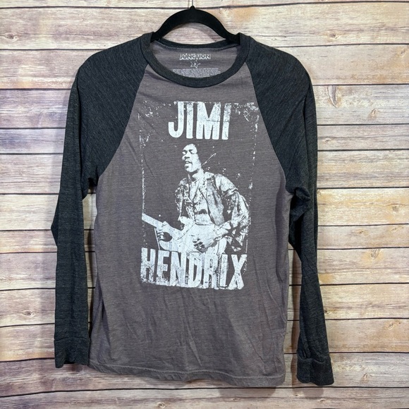 Jimi Hendrix Distressed baseball tee Size Small I1 - Picture 1 of 6